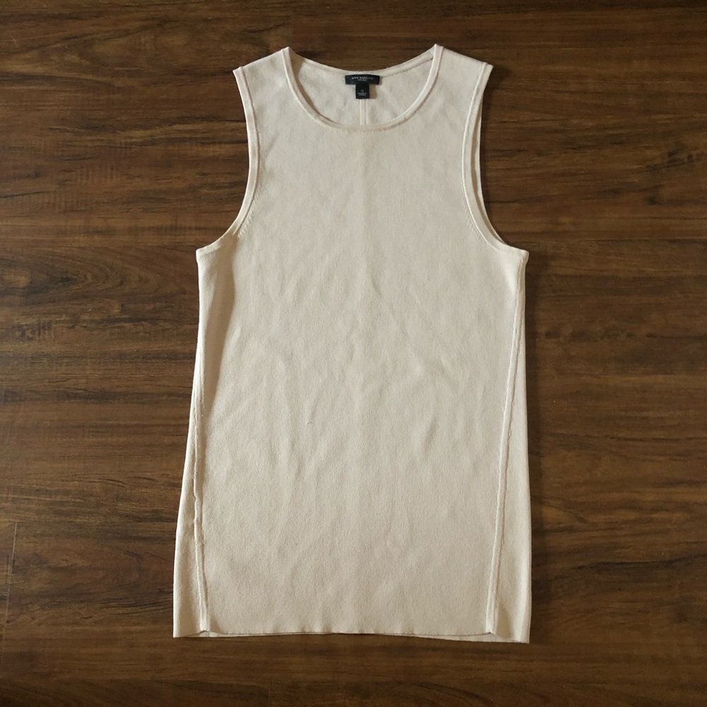 Ann Taylor Dusky Pink Sleeveless Shell